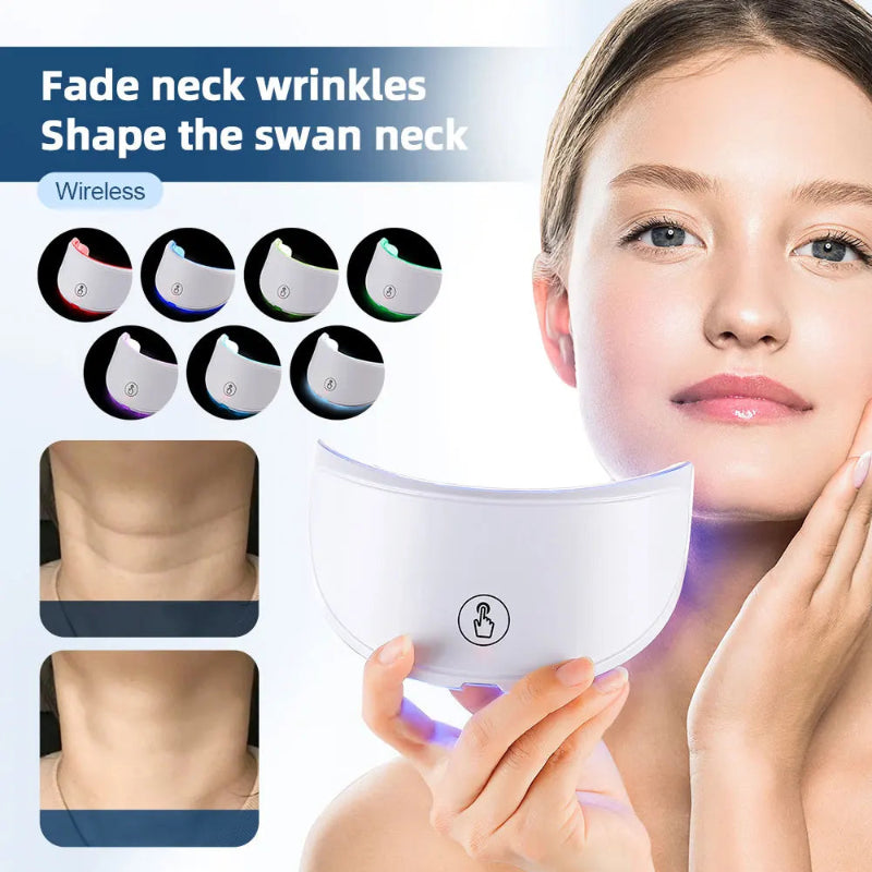 LED Face & Neck Mask Rechargeable Photon Beauty Machine Skin Care Rejuvenation Device