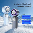 Lenovo 199-Speed Foldable Ice Cooling Handheld Fan with Type-C Charging & Digital Display