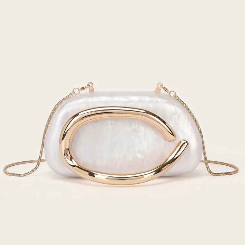 Fashion Women's Handbag Bride Metal Gold Women Luxury Evening Banquet Clutch Bag Shoulder Wedding Purse Party Crossbody Bag