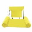 Inflatable Floating Pool Chair with Backrest – Multi-Color Adult Lounger