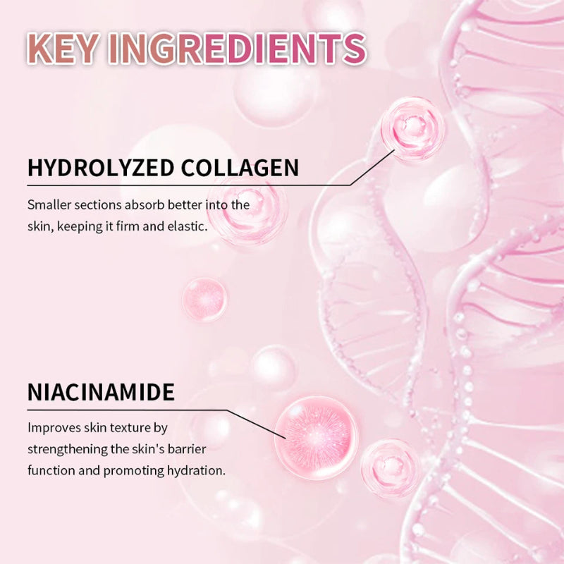 lakerain Collagen Jelly Cream 100ml – Hydrolyzed Collagen & Niacinamide Moisturizer for Face, Neck & Hands