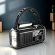 STONEGO Solar Hand Crank Emergency Radio – AM/FM NOAA, USB-C Charging, LED Flashlight, SOS Alarm & Compass