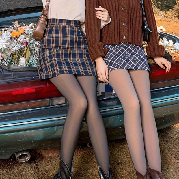 Plus size 100g Thickened Thermal Pantyhose Stockings Women, High Elasticity, Translucent, High Waist, Tights Autumn And Winter
