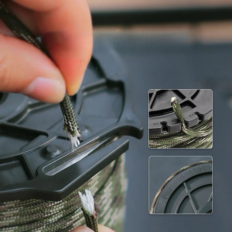 650LB Paracord 100M 9 Core 4mm Military Tactical Parachute Rope Spool for Outdoor Survival, Camping & DIY Projects