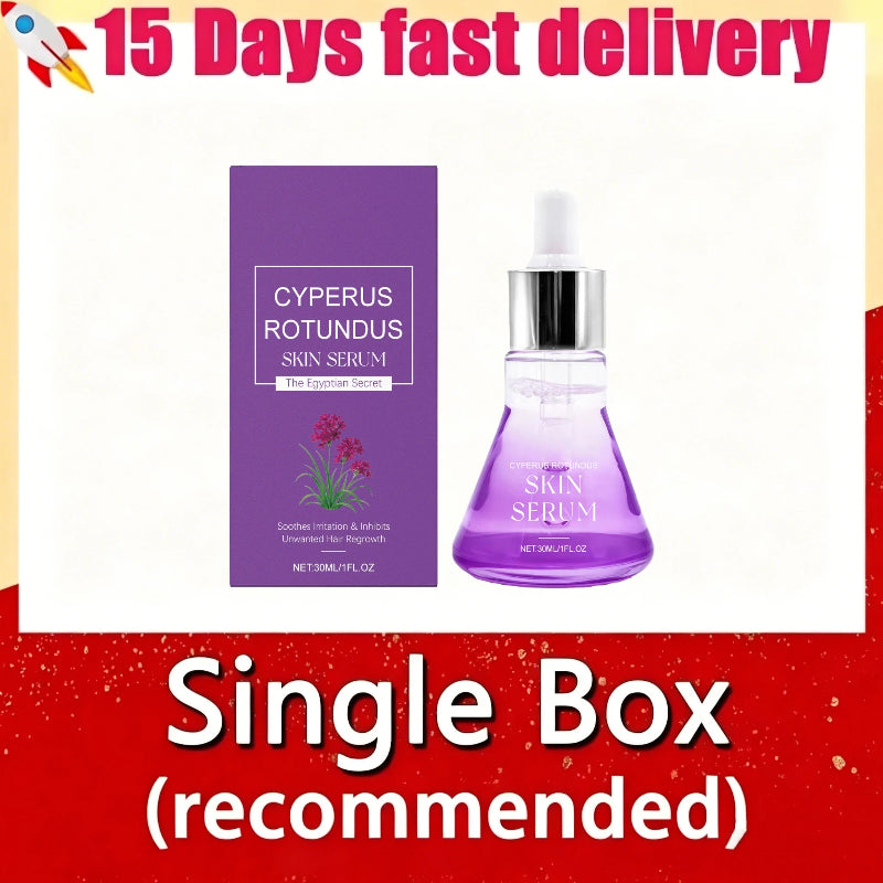 Cyperus Rotundus Skin Serum – Natural Hair Growth Inhibitor Essence for Body Hair Care & Skin Moisturizing