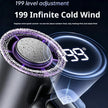 199-Speed Portable Turbo Handheld Fan with Semiconductor Ice Cooling, Digital Display & Type-C Charging