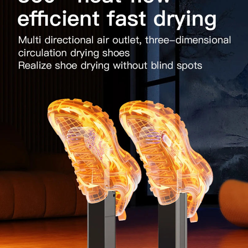 New Electric Shoe Dryer Machine with Deodorizing & Sterilizing Function, Adjustable Timing Extension Footwear Dryer for Home Use