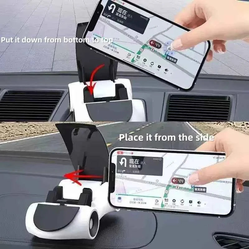 Multi Angle Car Dashboard Phone Holder | Stable Horizontal Vertical Mobile Stand for All Smartphones
