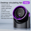 100-Speed Handheld Turbo Cooling Fan with Digital Display, Desktop Stand, Neck Strap & Type-C Charging