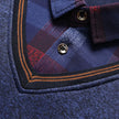 Men's Vintage Plaid Fleece Lined Polo Collar Pullover Sweater Winter Knitwear