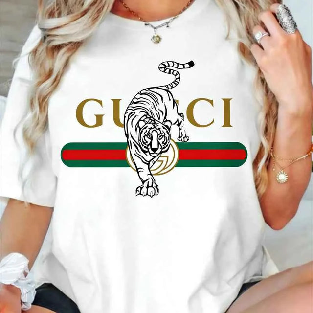 Gucci Tiger Graphic T-shirt – Stylish Casual Wear for Women