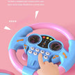Infant Simulation Steering Wheel Toy with Light Sound Effects Kids Early Education Driving Toy for Stroller Car Play