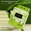JIDODO Soft & Thick Facial Tissues – Green Floral Hanging Tissue Pack with Invisible Hooks