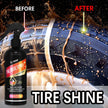 Tire Black Shine Spray High Gloss Rubber Tire Restorer