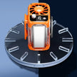 Rechargeable Waist Clip Cooling Fan with 150 Speeds, Digital Display, LED Light and Power Bank