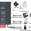 EPEVER Waterproof MPPT Solar Charge Controller 10A 15A 20A 30A Tracer Series 12V/24V Solar Regulator