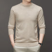 Men’s Classic Crewneck Knit Pullover Sweater – Long Sleeve Solid Color Casual Knitwear
