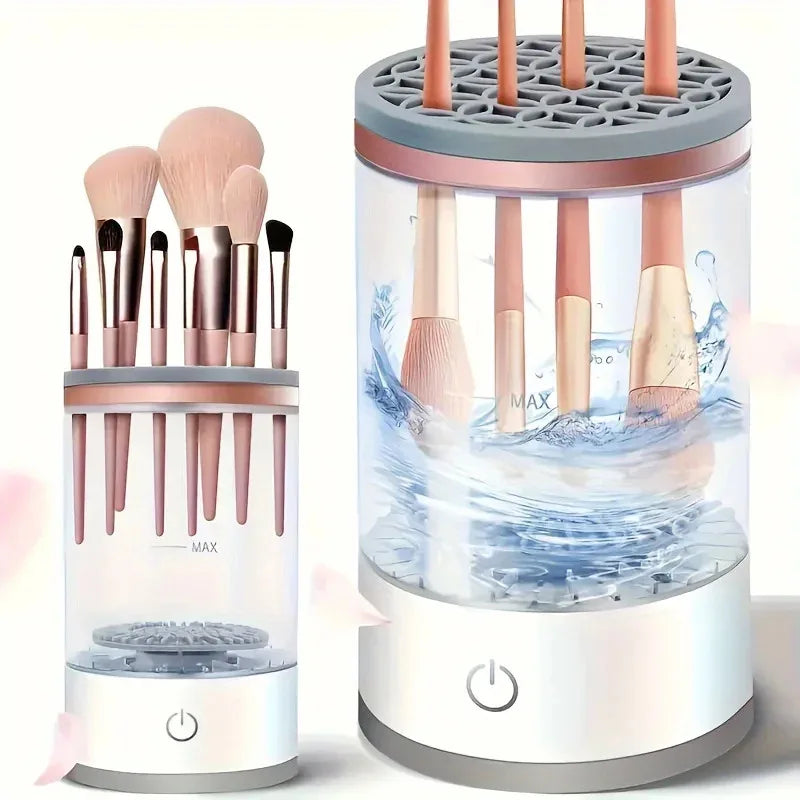 USB Powered Makeup Brush Cleaner & Dryer – Battery-Free Plug & Play Cosmetic Brush Cleaning Tool