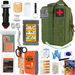 Survival Gear IFAK Kit with MOLLE System Tactical First Aid Bag for Outdoor, Hiking & Emergency