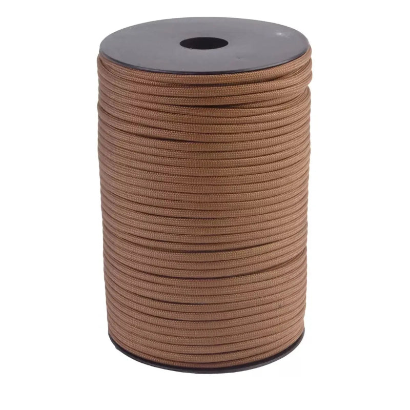 30/50/100M 4mm Paracord 9 Core 650 Military Standard Parachute Rope for Camping, Survival, DIY Bracelets & Outdoor Use