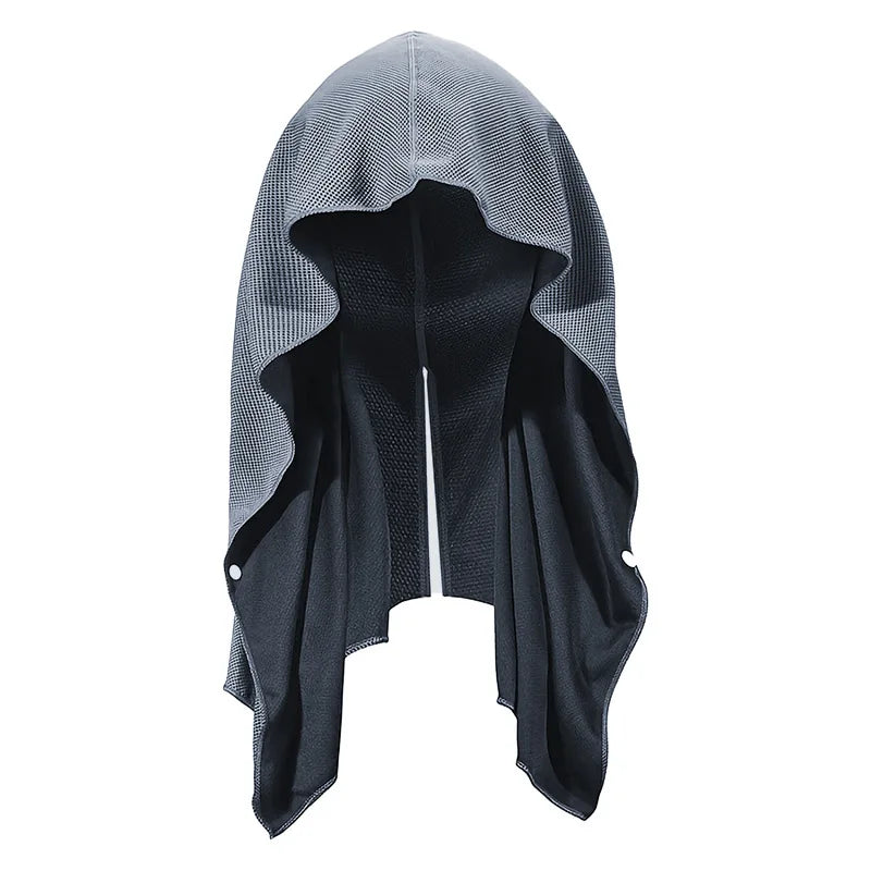 Cooling Hoodie Towel UPF50+ Sun Protection – Quick Drying Cooling Head & Neck Wrap for Sports, Gym & Outdoor Activities