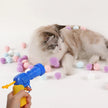 Interactive Cat Toy Shooting Gun with Plush Pom Pom Balls | Funny Pet Training Toy for Cats & Kittens