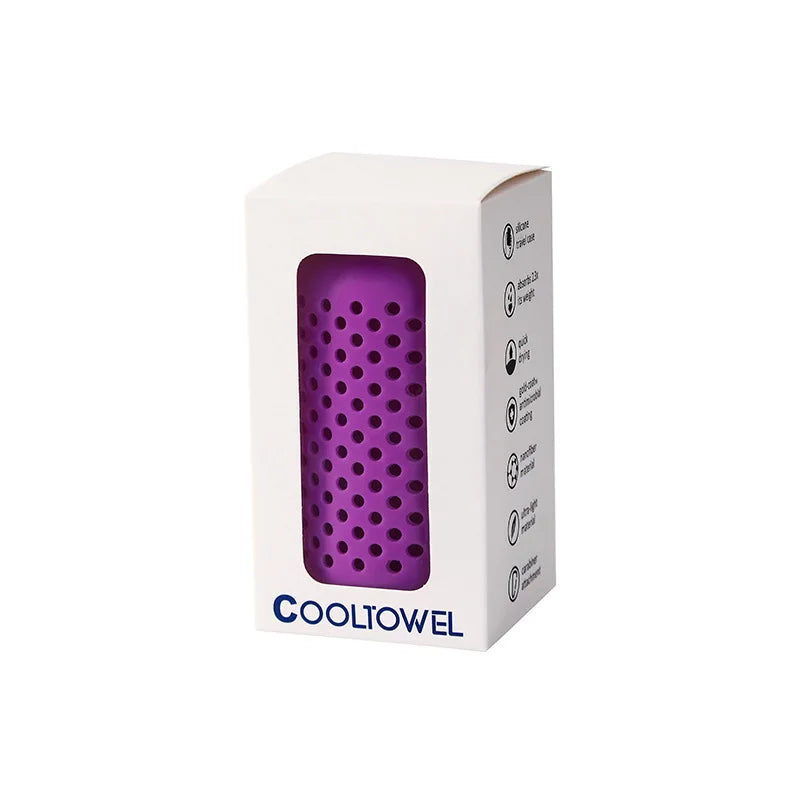 Cooling Towel with Silicone Capsule Case for Gym Running Travel and Outdoor Activities
