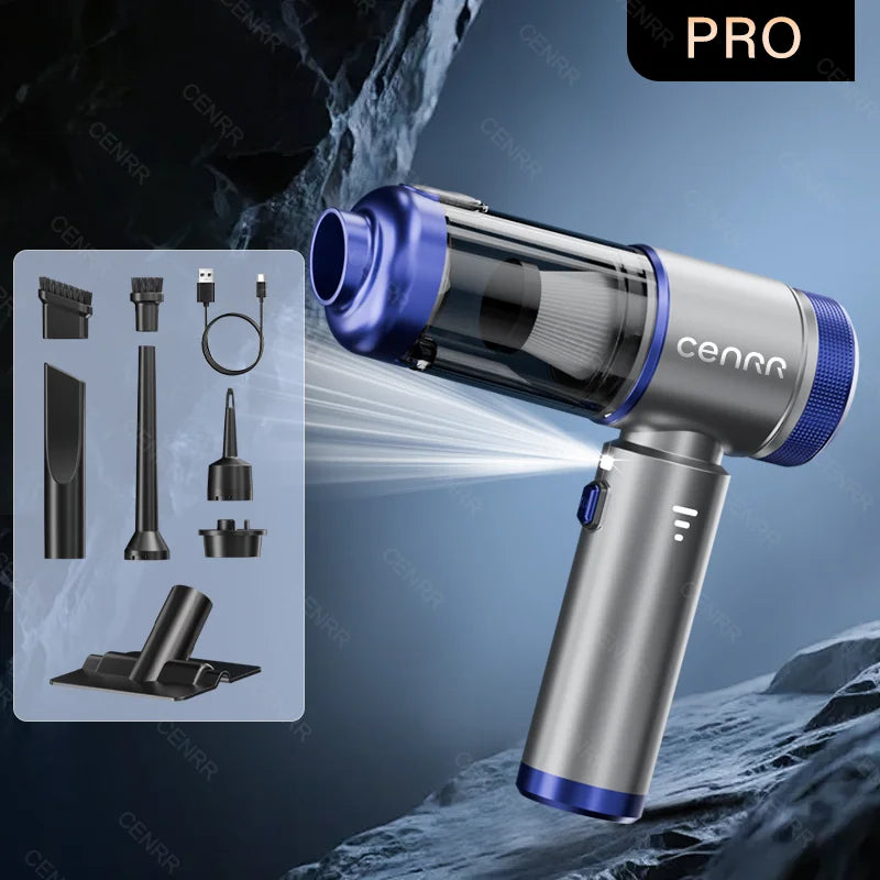CENRR 2026 Mini Car Vacuum Cleaner 998000Pa Cordless Powerful Handheld Vacuum & Blower