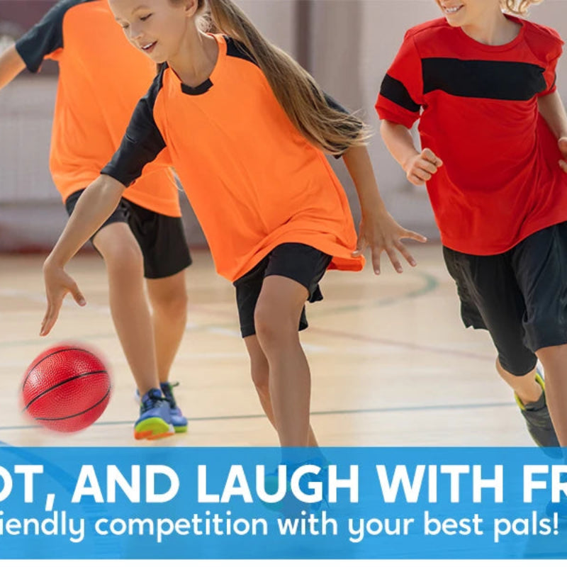 SYNCFUN Mini Basketball Set with Hand Pump