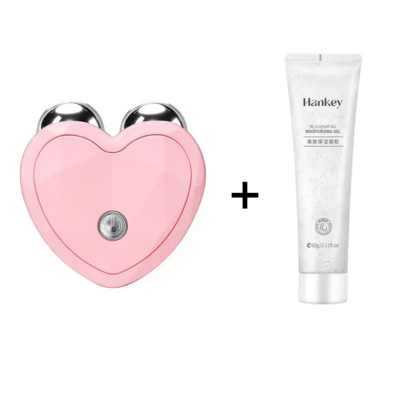 KEMOKO Micro Current Beauty Device Mini Facial Lifting Roller EMS Massager Skin Care Tool