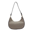 CHEROSE & KEITH Women’s Houndstooth Crescent Shoulder Bag