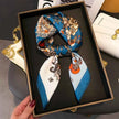 Fashion Paisley Print Luxury Brand Silk 70cm Square Scarf Women Satin Shawls Neckerchief Wrap Scarves Bandana Hair Hjiab Floral