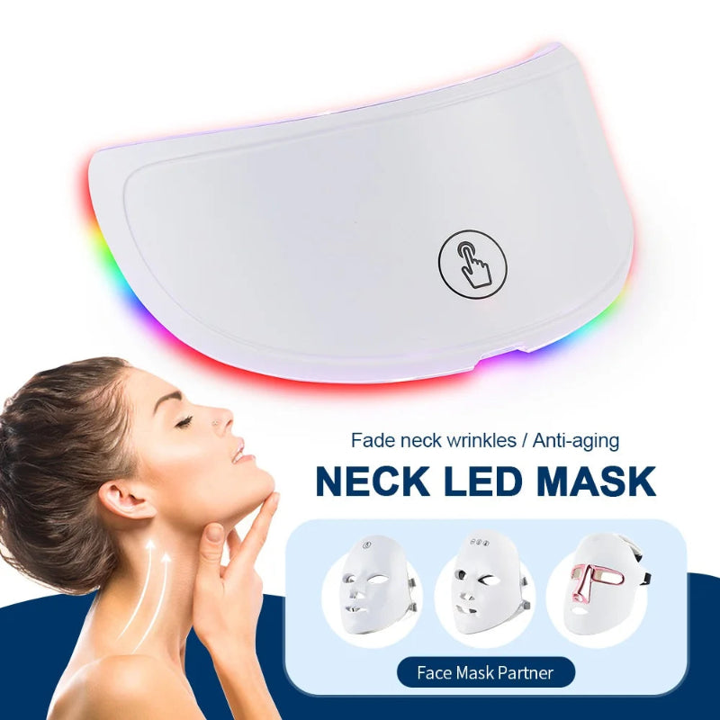 LED Face & Neck Mask Rechargeable Photon Beauty Machine Skin Care Rejuvenation Device