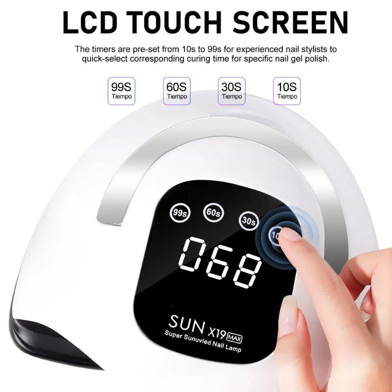 SUN X19MAX 72LED Super Sunuvled Nail Lamp with Digital Timer