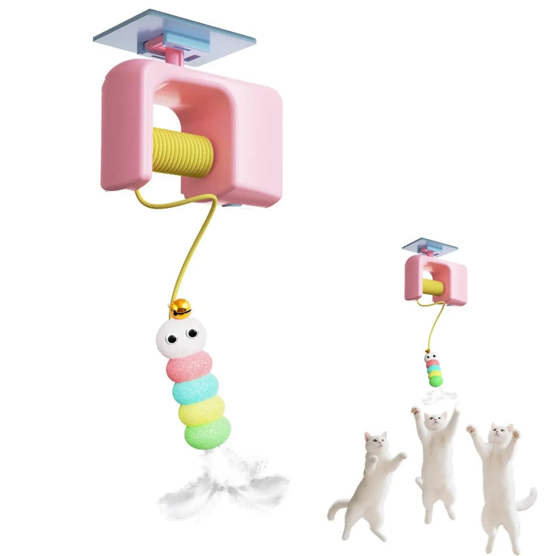Automatic Interactive Cat Toy with Hanging Ball | Electric Self Play Cat Exercise Toy for Indoor Cats