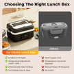 Wireless Electric Insulated Lunch Box 8000mAh Battery 60W Heating Food Warmer with 1L Stainless Steel Container