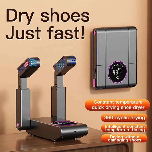 New Electric Shoe Dryer Deodorizing Sterilizing Adjustable Timing Extension and Contraction Shoe Dryer Household Footwear Dryer