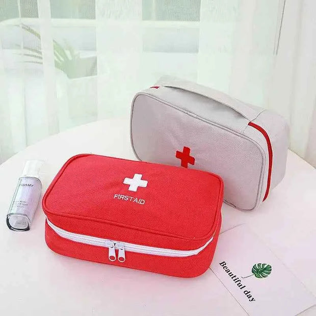 Portable Medium First Aid Pouch Empty Medical Supply Bag for Car Emergency and Survival Kits