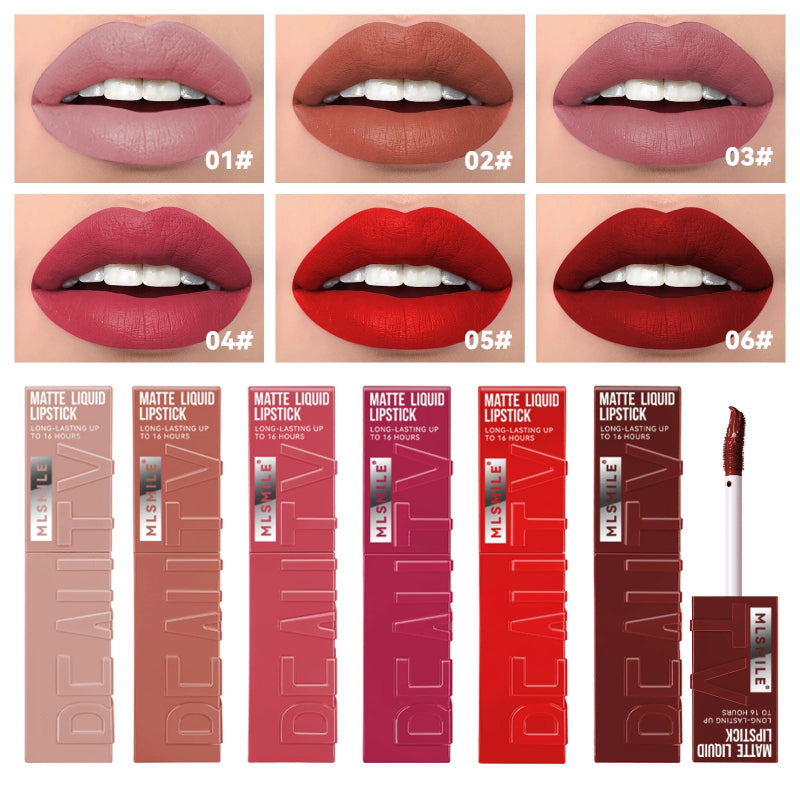 MLSMILE 6 Colors Moisturizing Lip Gloss – Pearlescent Mirror Nude Lip Stain with Natural Lip Oil
