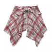 Checkered Hip Cover Scarf Belt for Yoga, Cycling and Dancing with Asymmetrical Plaid Design