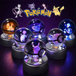 Pokémon 3D Crystal Ball LED Night Light with Color-Changing Base