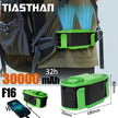 TIASTHAN 30000mAh Rechargeable Waist Clip Fan with 7 Speeds, Digital Display and Power Bank Function