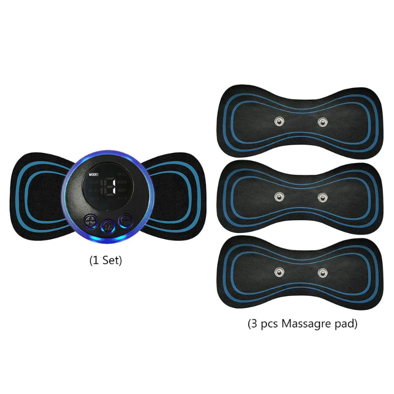 Digital Muscle Stimulator Pad Device with LED Display Controller