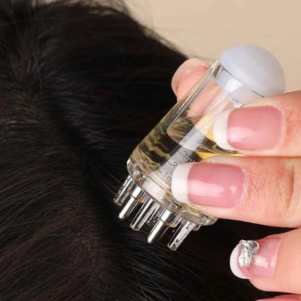 6ml Scalp Applicator Mini Head Massager Roller Ball Brush – Liquid Oil Applicator Massage Comb