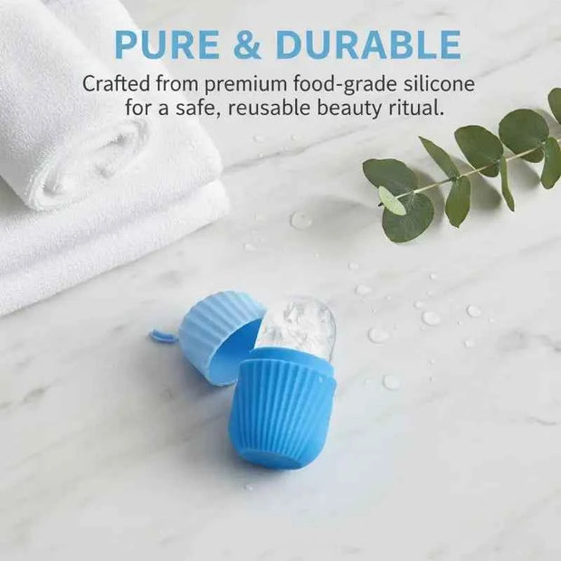 Cooling And Eliminating Eye Bags Reusable And Soothing Silicone Ice Roller Massager For Face, Eyes - Natural Skin Care