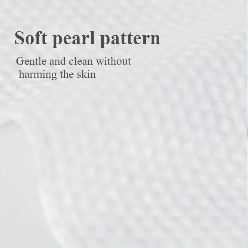 Face Cleaning Cloth 80pcs – White Lavender Drawstring Facial Towel Pack