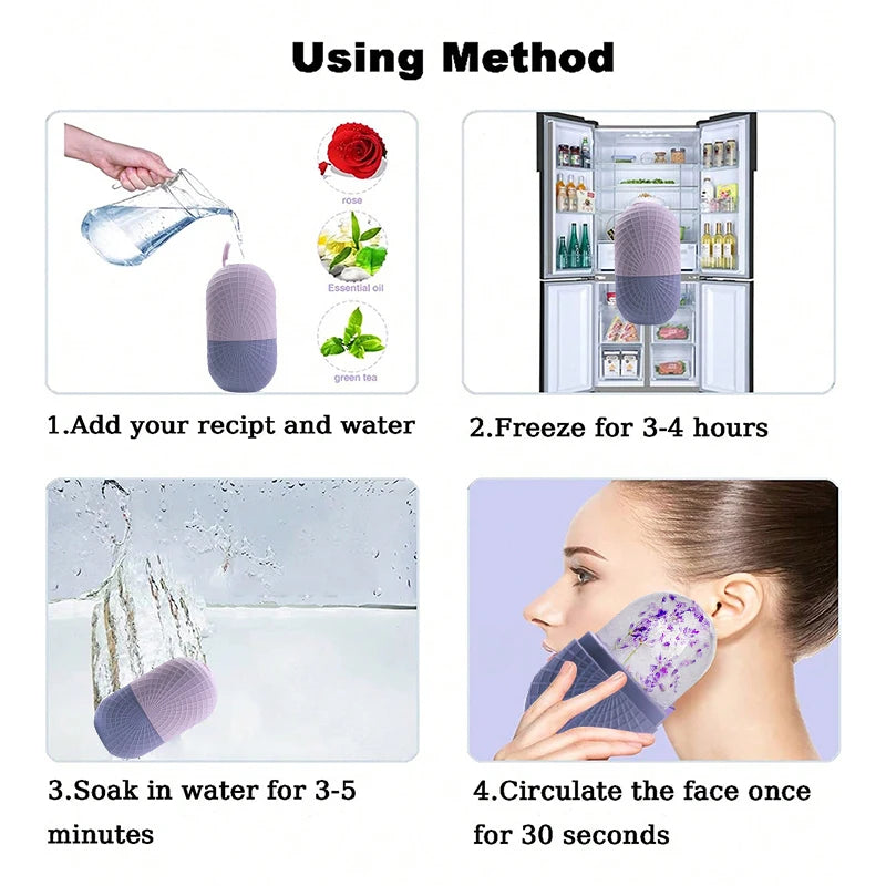 Face & Eye Ice Roller Reusable Facial Massage Tool