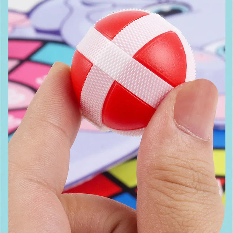 Montessori Cartoon Animal Dart Board Sticky Ball Game for Kids 2-4 Years Educational Interactive Toy Baby Family Indoor Activity