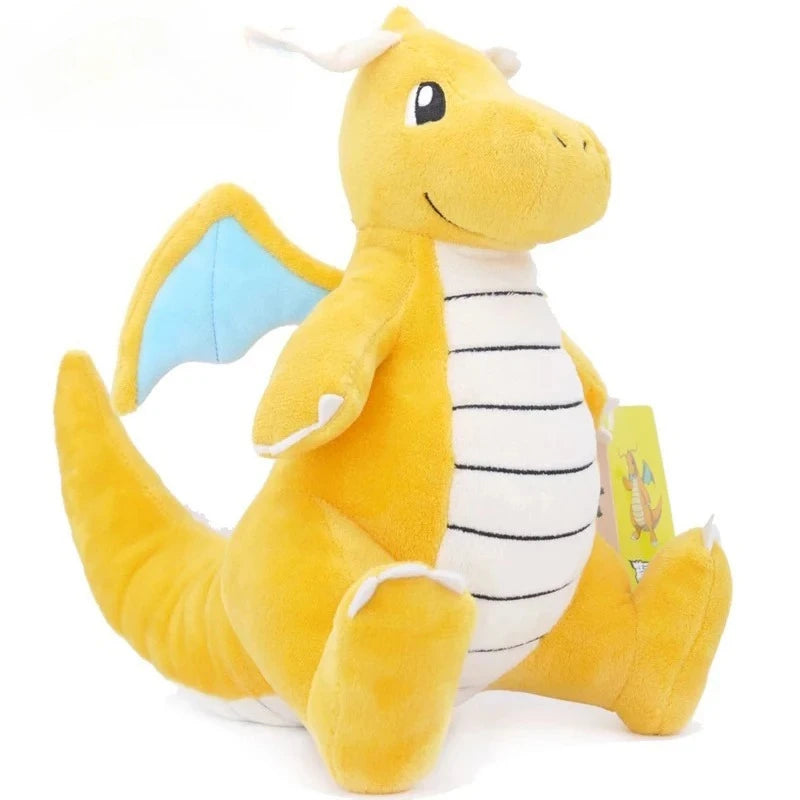 Dragonite Plush Toy - Soft Stuffed Doll & Throw Pillow