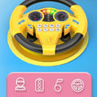 Infant Simulation Steering Wheel Toy with Light Sound Effects Kids Early Education Driving Toy for Stroller Car Play